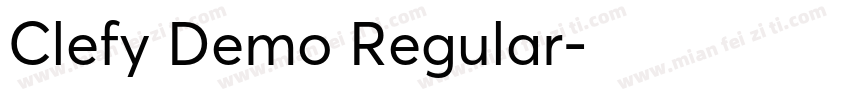 Clefy Demo Regular字体转换